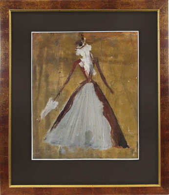 Волков Борис Иванович. Эскиз костюма для постановки оперетты И. Кальмана «Марица»